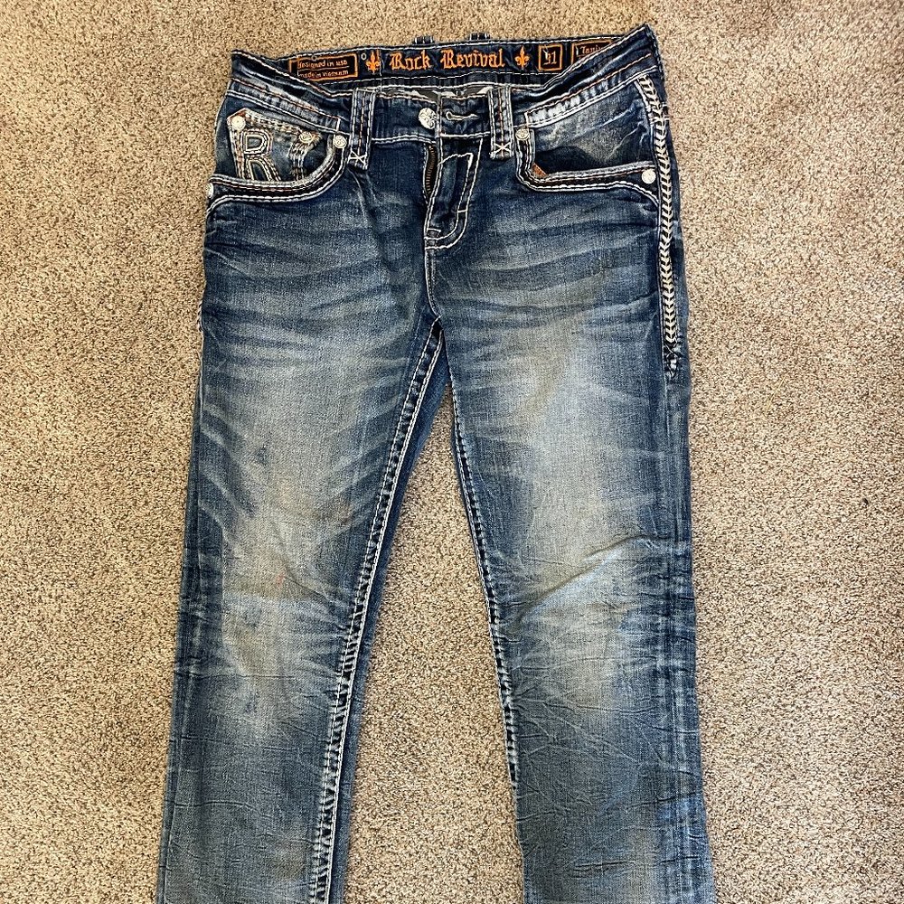 Rock Revivial Blue Jeans Tanix Straight